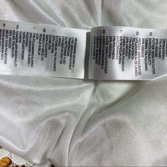 H&M white open coverlet lace mid sleeve small F - Picture 8 of 8
